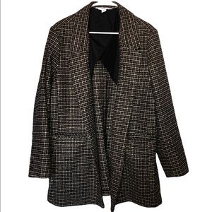 old navy brown plaid coat